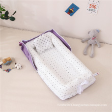 GC 100% Soft Breathable Cotton Portable Crib Baby Lounger Perfect for Co-Sleeping